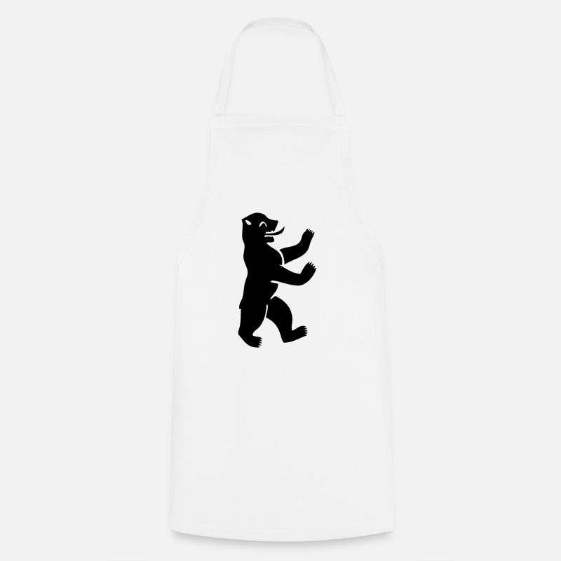 Berlin Bear - Cooking Apron - white
