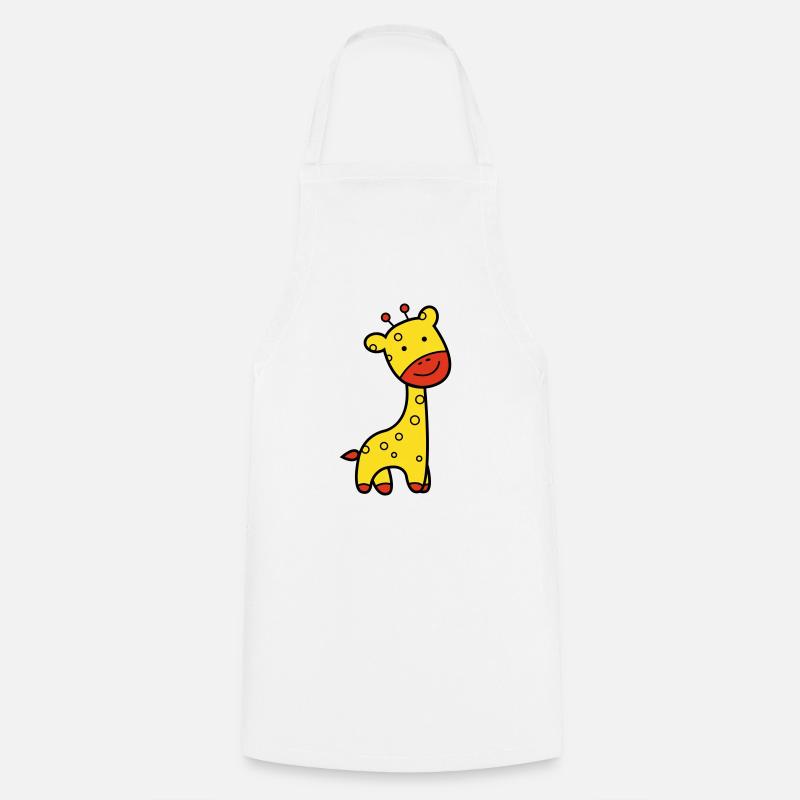 girafe - Tablier de cuisine - blanc