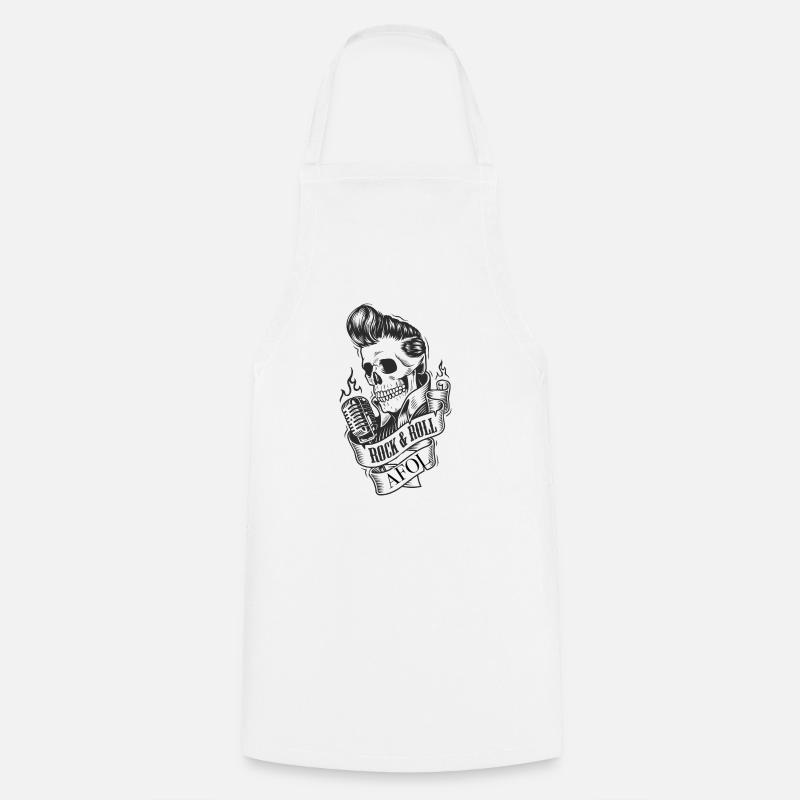 Rock Roll - Tablier de cuisine - blanc