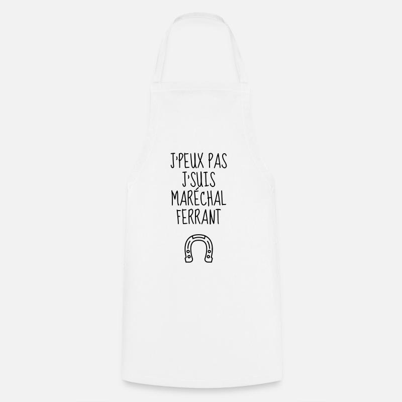 Maréchal-Ferrant / Maréchal ferrant / Métier / Job - Tablier de cuisine - blanc