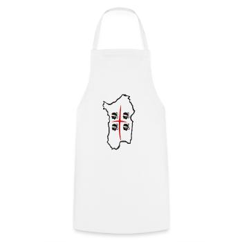 4 Mori Isola Bianco - Cooking Apron - white - Front - AI Model Male 185 dark (185cm)
