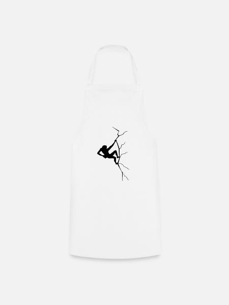 escalade de fissure - Tablier de cuisine - blanc