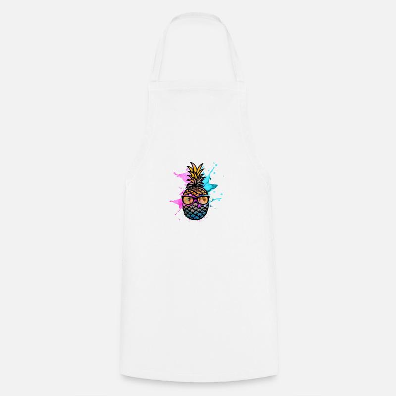 ananas - Tablier de cuisine - blanc