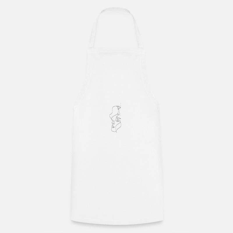 Visage esthétique - Tablier de cuisine - blanc