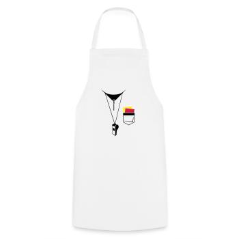 Referee - Football - Map and whistle - Cooking Apron - white - Front - AI Model Male 185 dark (185cm)