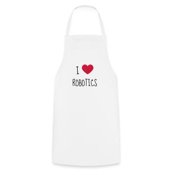 Robotics Robot Robotik Robotique Roboter - Cooking Apron - white - Front - AI Model Male 185 dark (185cm)