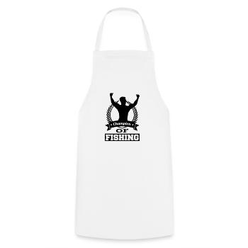 Champion Sport Sports Angeln Fishing - Cooking Apron - white - Front - AI Model Male 185 dark (185cm)