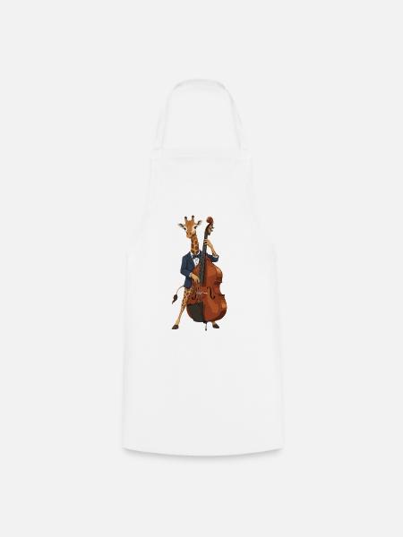 Giraffen-Jazz - Kochschürze - Weiß