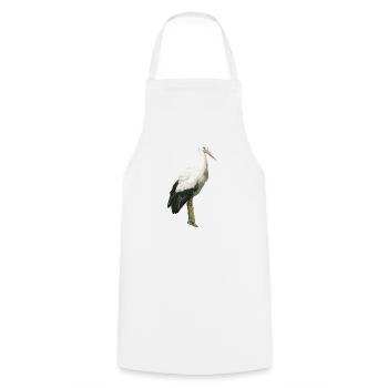 Storch - Kochschürze - Weiß - Vorne - AI Model Male 185 dark (185cm)