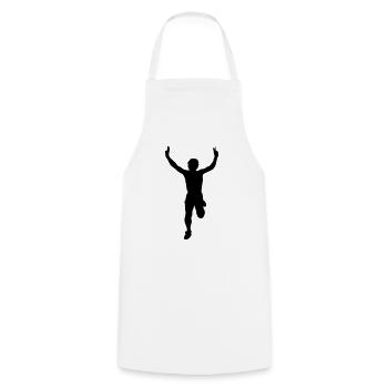 Runner - Cooking Apron - white - Front - AI Model Male 185 dark (185cm)