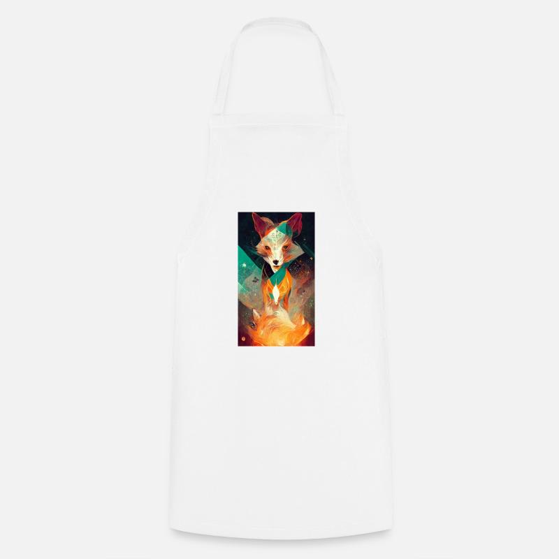 Fire Fox - Cooking Apron - white