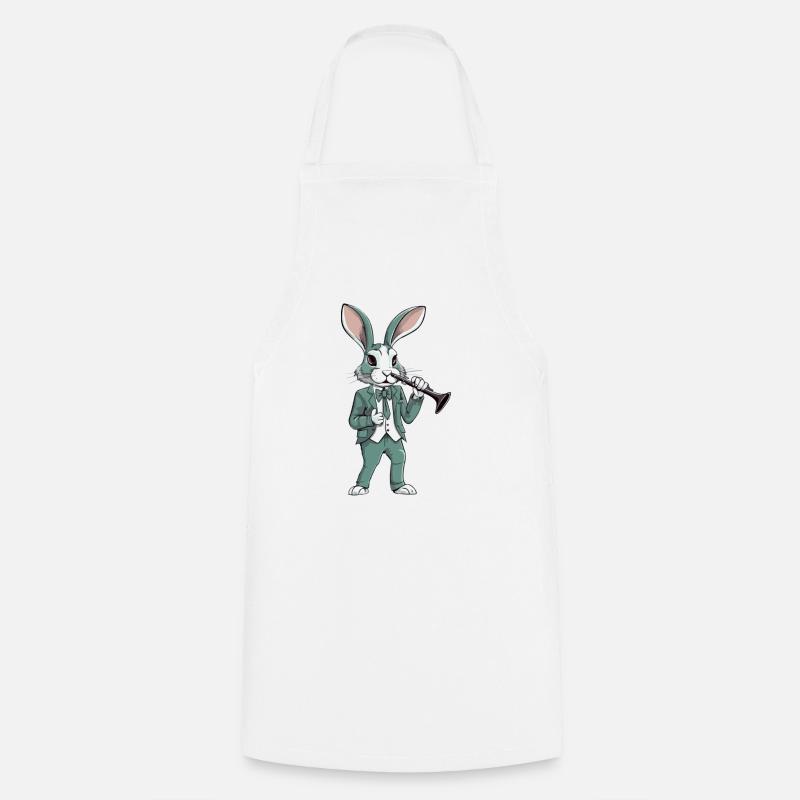 Lala joue de la clarinette - Tablier de cuisine - blanc
