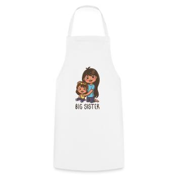 Grande Sœur - Tablier de cuisine - blanc - Devant - AI Model Male 185 dark (185cm)