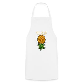 Pineapple Swinger - Kochschürze - Weiß - Vorne - AI Model Male 185 dark (185cm)