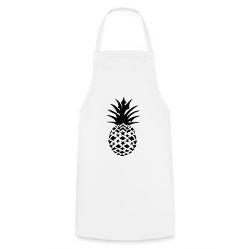 Juicy pineapple with stars - Cooking Apron - white - Front - AI Model Male 185 dark (185cm)