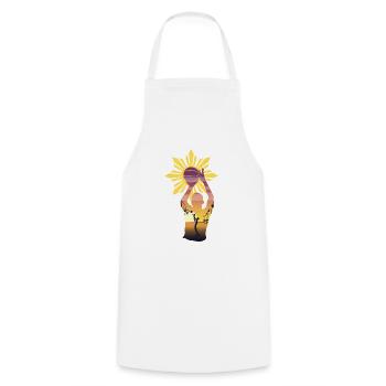 Philippines Filipino Flag Basketball I Gift - Cooking Apron - white - Front - AI Model Male 185 dark (185cm)