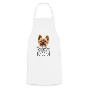 Yorkshire Terrier Mom - Hunde Mama Geschenk - Kochschürze - Weiß - Vorne - AI Model Male 185 dark (185cm)