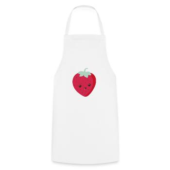 Fraise - Tablier de cuisine - blanc - Devant - AI Model Male 185 dark (185cm)