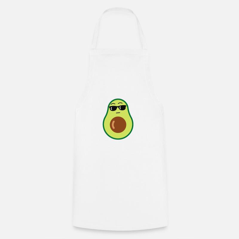 Avocado - Kochschürze - Weiß
