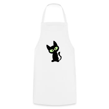 t-shirt gueule de bois noir maintenant sur le masque facial - Tablier de cuisine - blanc - Devant - AI Model Male 185 dark (185cm)