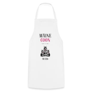 Maine Coon - The crew - Tablier de cuisine - blanc - Devant - AI Model Male 185 dark (185cm)