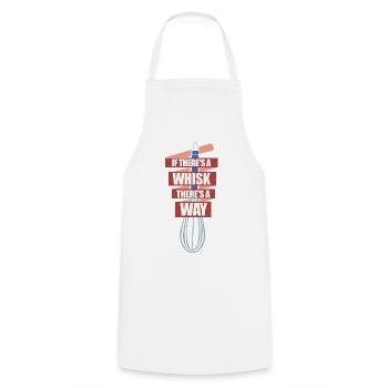 Cake Baking Pastry Chef Cake Baker - Cooking Apron - white - Front - AI Model Male 185 dark (185cm)