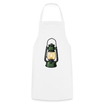 lampe - Kochschürze - Weiß - Vorne - AI Model Male 185 dark (185cm)