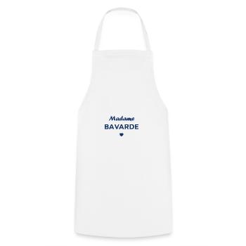 Madame bavarde - Tablier de cuisine - blanc - Devant - AI Model Male 185 dark (185cm)