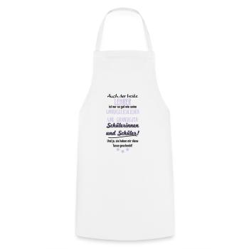 Bester Lehrer Tasse - Kochschürze - Weiß - Vorne - AI Model Male 185 dark (185cm)