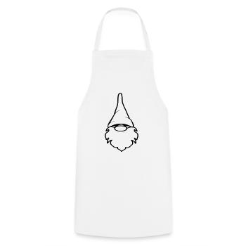 Nain bart drôle drôle stocking Cap - Tablier de cuisine - blanc - Devant - AI Model Male 185 dark (185cm)