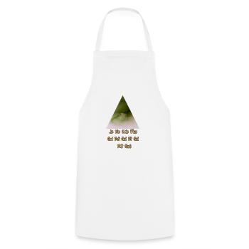 WAWJ Qui Est Qui? Fall Winter 2022 - Tablier de cuisine - blanc - Devant - AI Model Male 185 dark (185cm)