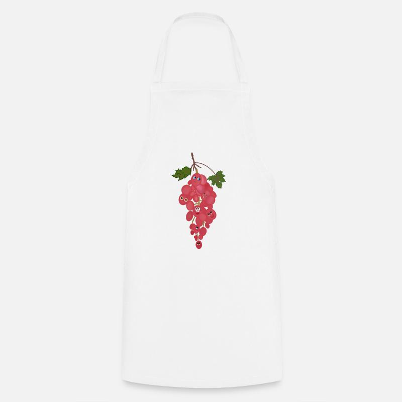 Grapes - Cooking Apron - white