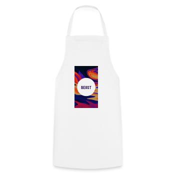 Beast Motivational : Libérez votre pouvoir intérieur - Tablier de cuisine - blanc - Devant - AI Model Male 185 dark (185cm)
