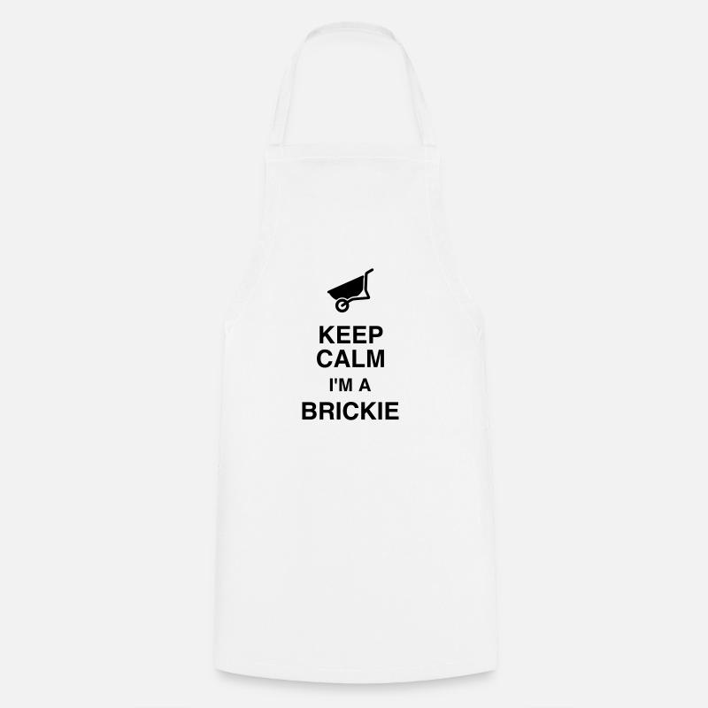 Bricklayer Mason Maurer Maçon Maçonnerie Bricolage - Cooking Apron - white