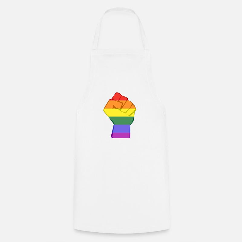 LGBT Faust - Kochschürze - Weiß