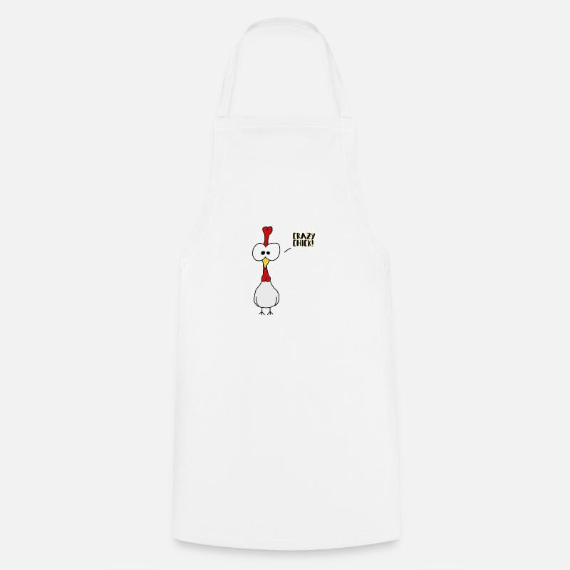 fou Chick - Tablier de cuisine - blanc