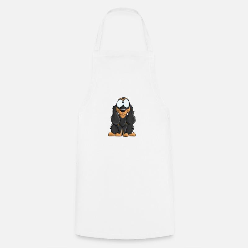 Je Suis Cocker Anglais Noir Feu - Tablier de cuisine - blanc