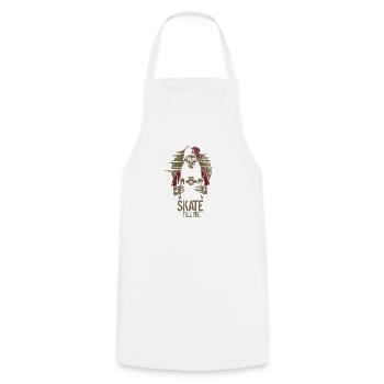 Skate Till Die - Cooking Apron - white - Front - AI Model Male 185 dark (185cm)