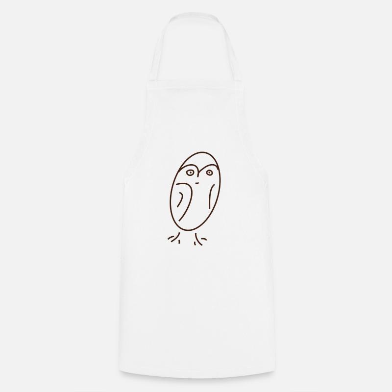 Eule - Tablier de cuisine - blanc
