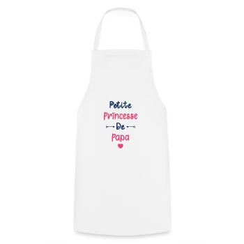 Petite princesse de papa - Tablier de cuisine - blanc - Devant - AI Model Male 185 dark (185cm)