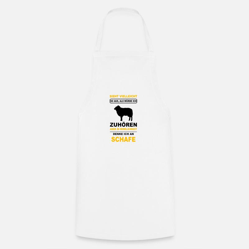 Schaf Schafe Hirte Schäfer Schafbesitzer Geschenk - Kochschürze - Weiß
