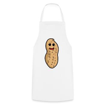Erdnuss Nuss Kinder Kind Nuss Kleinkind Baby - Kochschürze - Weiß - Vorne - AI Model Male 185 dark (185cm)