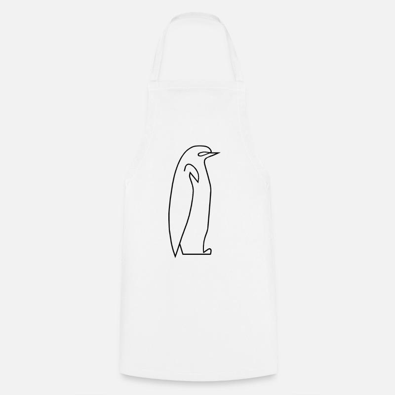 Penguin - Cooking Apron - white