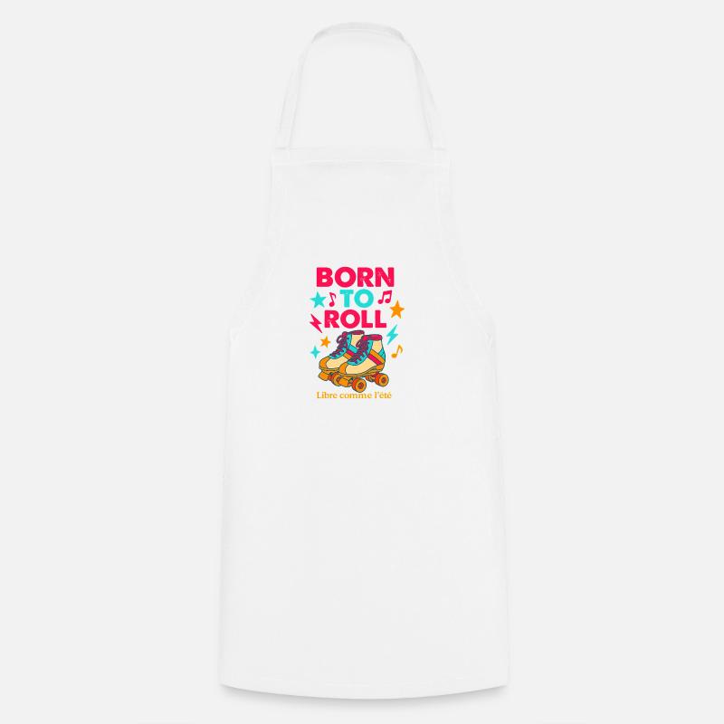 Borne to Roll roller skates - Cooking Apron - white