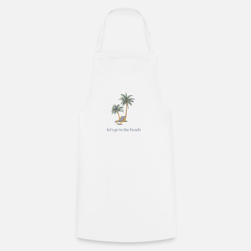 Allons à la plage - Tablier de cuisine - blanc