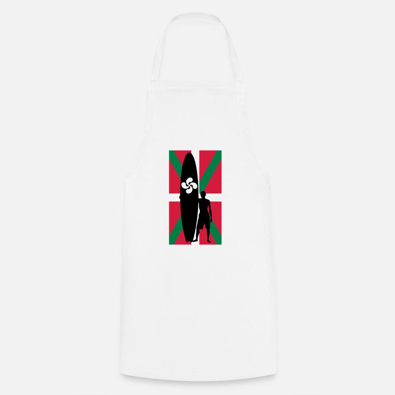 basque surfer - Tablier de cuisine - blanc