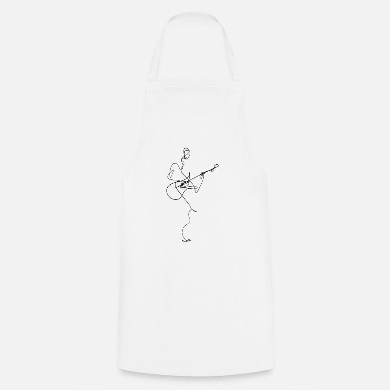 Guitariste - Tablier de cuisine - blanc