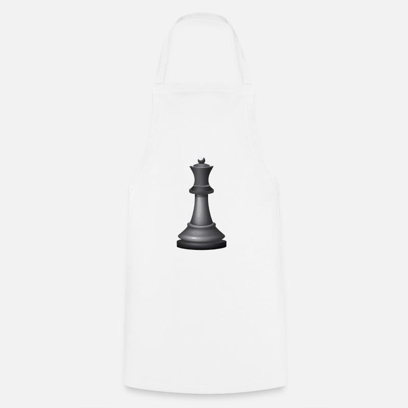 Maître d’échecs Joueur d’échecs Pièce d’échecs - Tablier de cuisine - blanc
