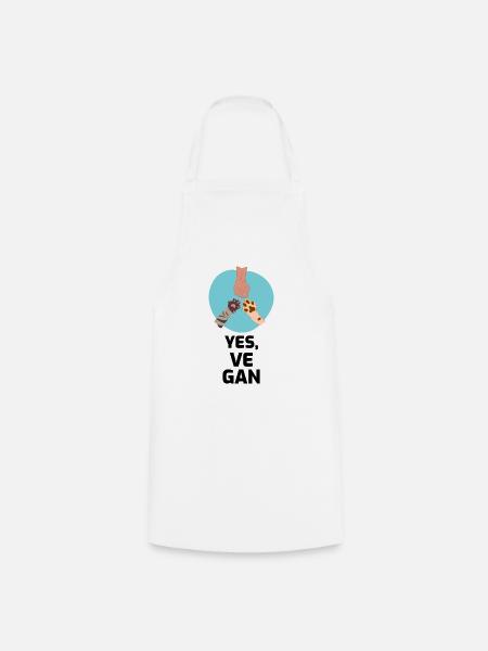 Say yes to be vegan - Kochschürze - Weiß