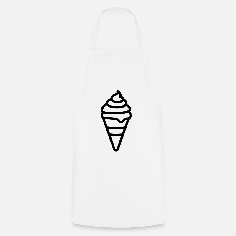 Eis - Kochschürze - Weiß